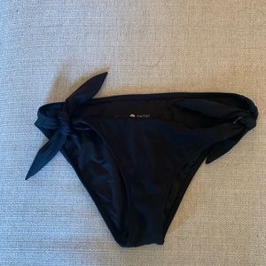 Black side tie bikini bottoms